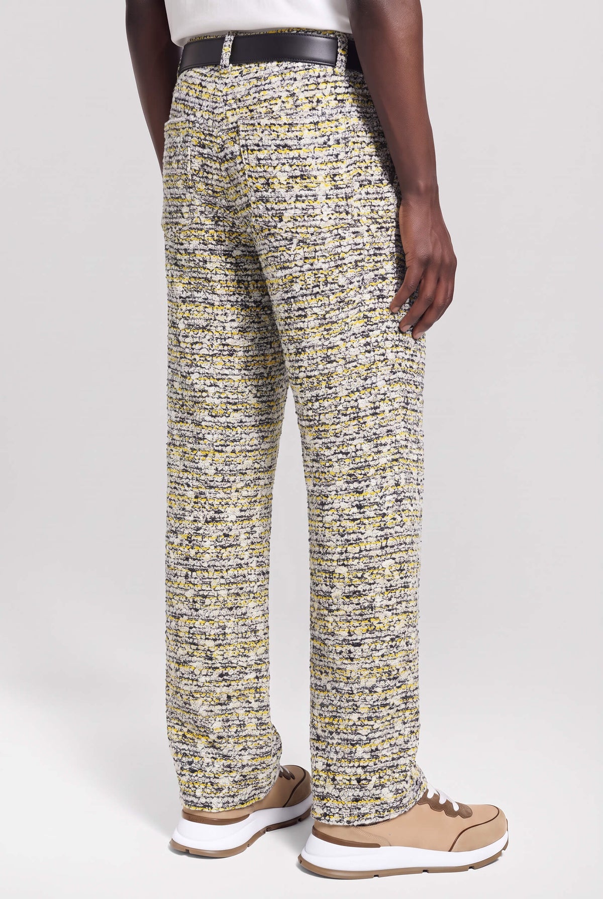 black & yellow/TWEED [pants]