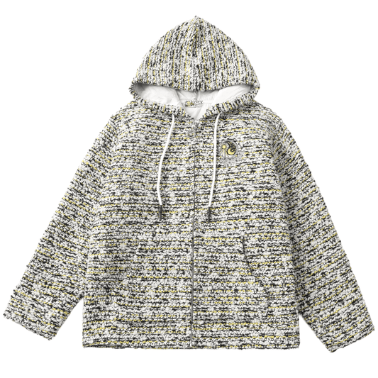 black & yellow/TWEED [hoodie]