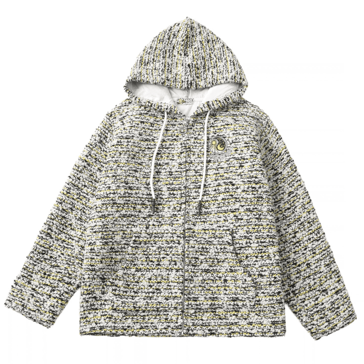 black & yellow/TWEED [hoodie]