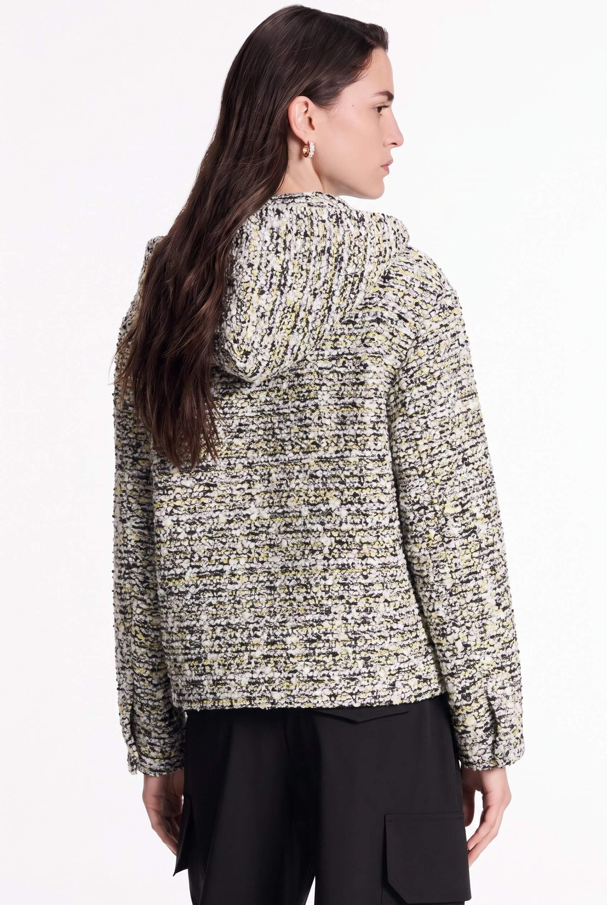 black & yellow/TWEED [hoodie]