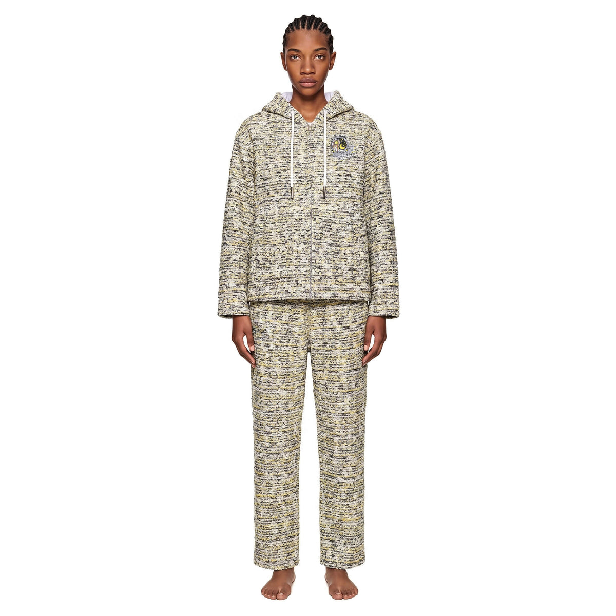 black & yellow/TWEED [pants]